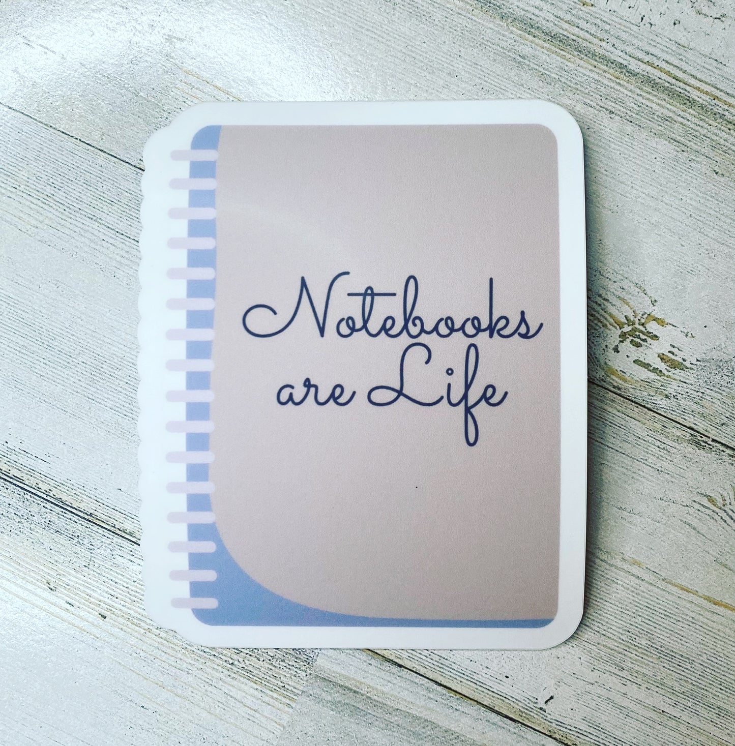 Notebooks are life Matte vinyl sticker